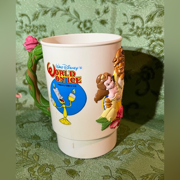 7 Disney collector character cups - Mickey Mouse / Beauty & The Beast - Picture 3 of 11